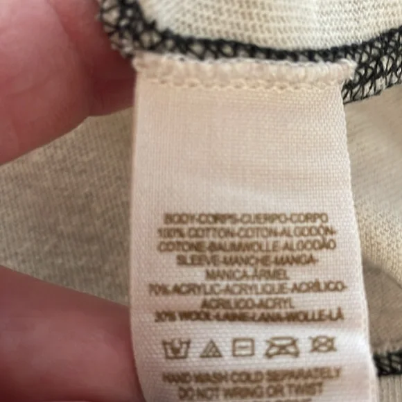 Free People Nordic Compass Top Arrow Knit Long Sleeve Oversized Tee Boho Size XS - Picture 13 of 13